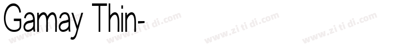 Gamay Thin字体转换